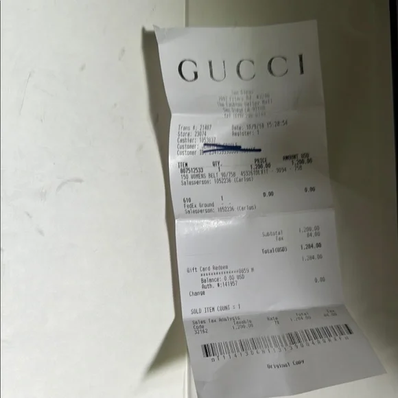 Gucci Black and Gold Belt with Double G Design